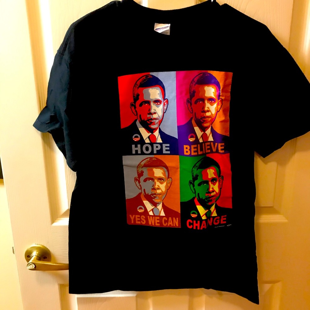 Shepard Fairey Obama Tshirt.  Limited edition.